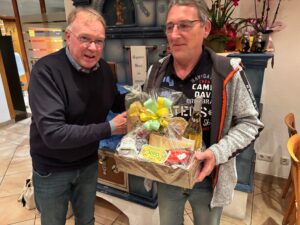 Obermeister Joachim Gwinner (links) und Klaus Banghard